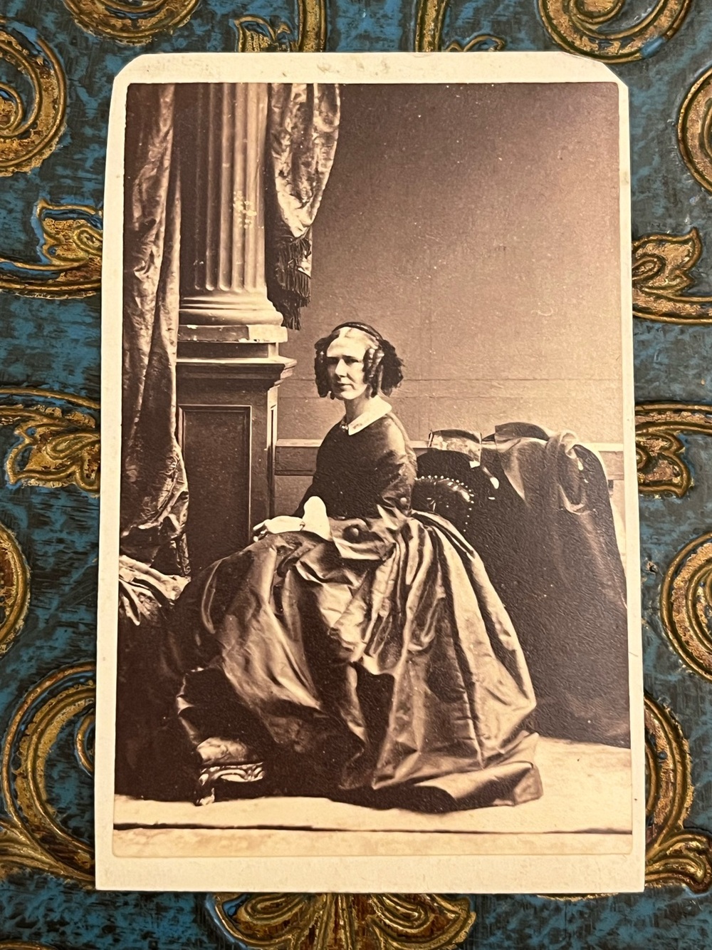 Duchess of Atholl Athole Anne Murray 1860 antique photo card by Camille Sylvi